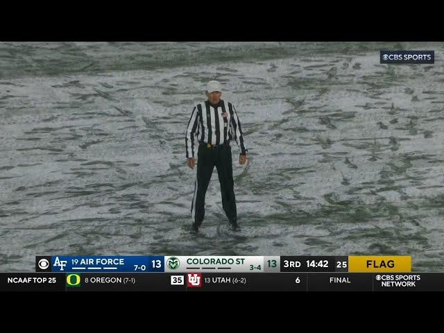 unsportsmanlike conduct... on the fans for throwing snowballs