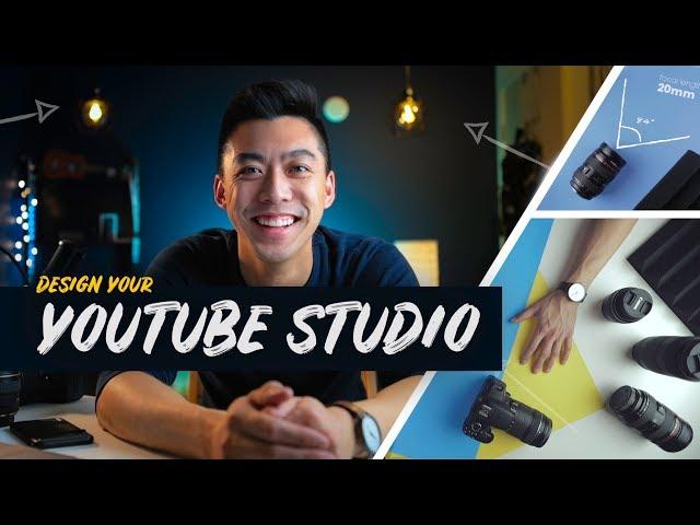 How to design a YouTube STUDIO // Camera Placement, Color Theory, Lighting, etc.