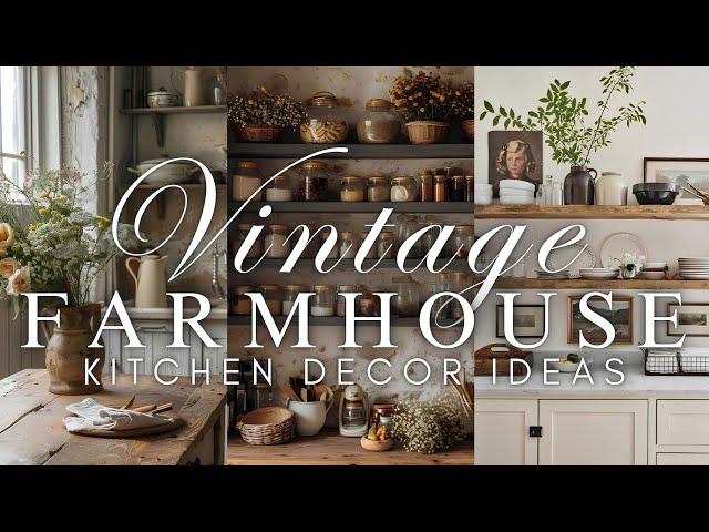 Design a Charming Vintage Farmhouse Kitchen: Cozy Cottage Style Tips for a Warm, Inviting Look ️