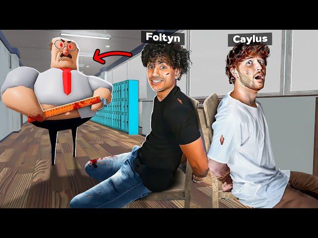 Can We ESCAPE EVIL TEACHER in Roblox.. (Ft. Foltyn)