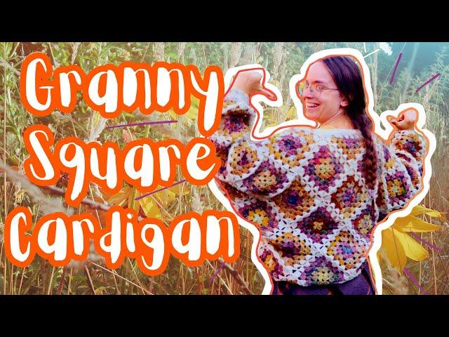 Granny Square Day: Chaos Crocheting a Granny Square Cardigan with Handspun Yarn (Berroco Ariana)