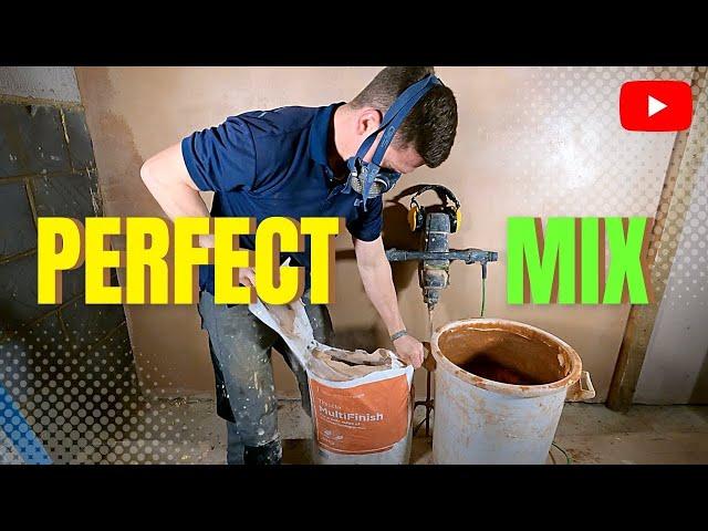 Get The Perfect Plaster Mix 5 Minutes FLAT...(Plastering Crash Course)