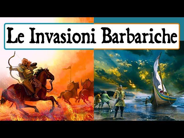  Le INVASIONI BARBARICHE e la CADUTA dell'IMPERO ROMANO d'OCCIDENTE  Chi erano i BARBARI? ‍