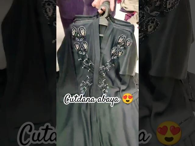 Cutdana handwork abaya design 2025 black abaya #abaya #shorts #clothbrandstore