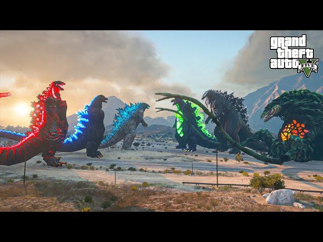 Godzilla Shin Godzilla Heisei Godzilla vs Biollante Team - GTA 5 Mods