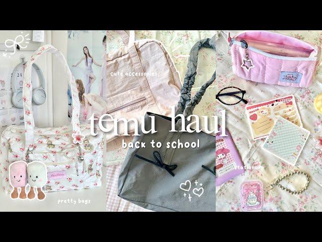 TEMU haul| back to school supplies, stationary, uni bags, accessories, etc.