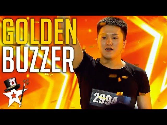 Card Magician Wins GOLDEN BUZZER on Mongolia's Got Talent | Magicians Got Talent