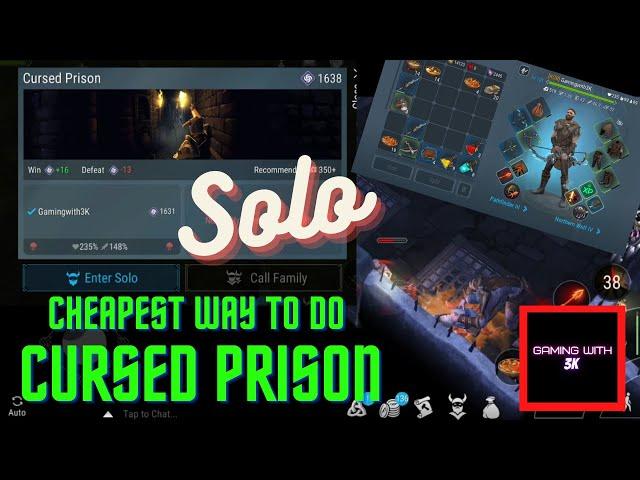  Cheapest way to do Cursed Prison  | Frostborn | Gamingwith3K