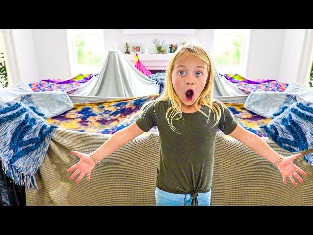 EVERLEIGH BUILDS THE WORLDS BIGGEST INDOOR FORT!!!