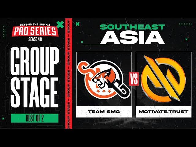 SMG vs MG.Trust Game 1 - BTS Pro Series 8 SEA: Group Stage w/ Ares & Danog