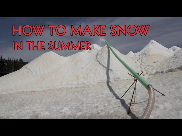 How To Make Snow In The Summer