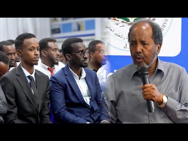 Madaxweyne Xasan Sheekh "Dadka Soomaaliyeed waxaan uga digayaa la macaamilka Argagixisada..