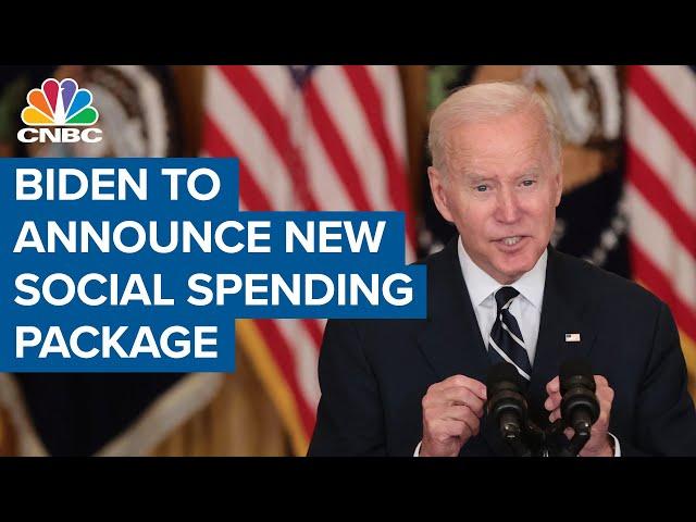 President Joe Biden to announce new social spending package framework