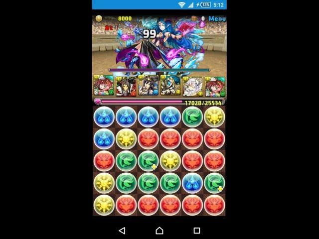 【 パズドラ】北米版1000万DL記念イベント(第29回)チャレンジダンジョンLv.7 固定チーム