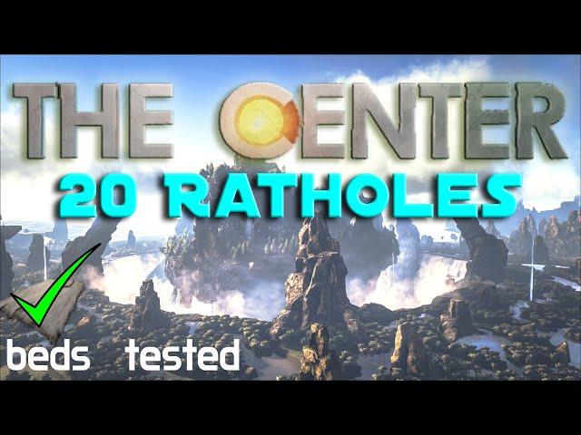 20 BEST Center ratholes!! WORKING BEDS | OFFICIAL | Ark Survival Ascended