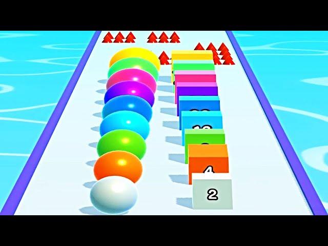 Ball Run 2048 Merge Number ! MAX LEVELS Gameplay Walkthrough New Update Part 187 android, ios