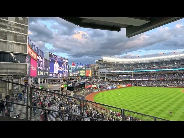 Jose Trevino homers (3) on a fly ball to left center field. Longest of Career Yankees vs Guardians