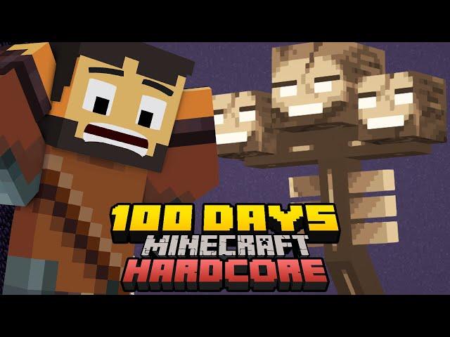 I Survived 100 Days in HARDCORE Minecraft