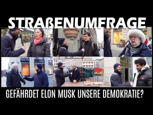 Straßenumfrage: Gefährdet Elon Musk unsere Demokratie?