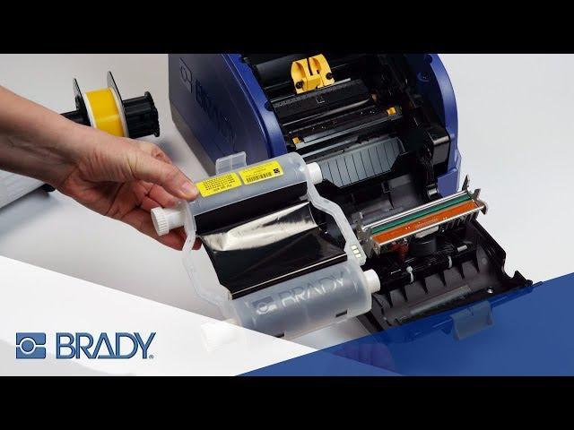 BradyPrinter i3300 Industrial Label Printer - How To Load Print Ribbons and Materials