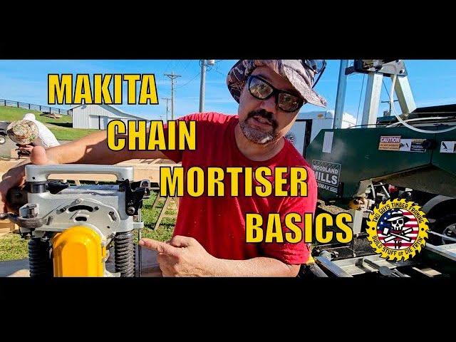 Chain Mortiser for Building Timber Frame Structures Makita 7104 Demo Tutorial at Paul Bunyan 2024