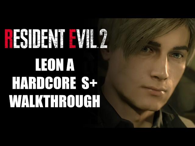 Resident Evil 2 Remake (PS5) Gameplay Walkthrough Leon 1st (Leon A) Hardcore S+