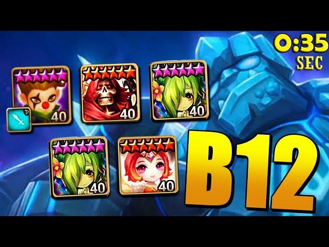 Summoners War - Giants B12 Easy Fast Farmable Sath Team GUIDE