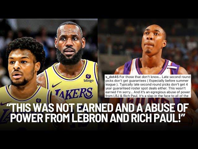 NBA Players Furious Over Bronny James Guaranteed Contract With Lakers