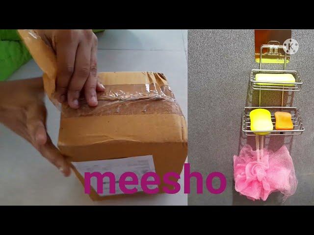 #meesho/soap dish holder online shopping/Double layer soap dish holder/and dispenser/साबण स्टॅन्ड