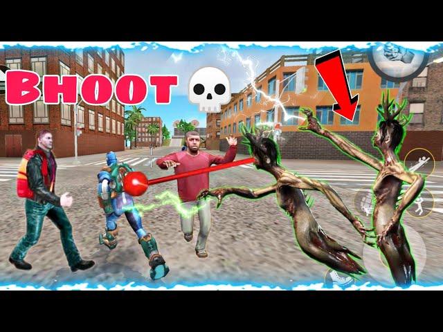 Ghost in Rope hero vice town | Rope hero game Bhoot | Topten Gamerz