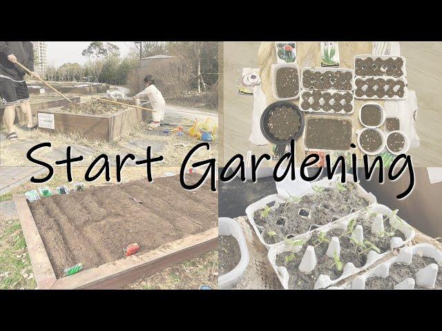 EP. 9_Start Gardening / 아파트 텃밭 시작하기 / 베란다 모종 키우기 / 씨앗 심기 / 새싹 틔우기 / 당근, 상추, 오이, 고추, 가지, 토마토, 애호박 씨앗