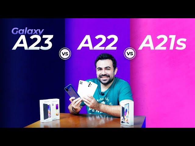 Galaxy A23 vs A22 vs A21s, MEGA COMPARATIVO