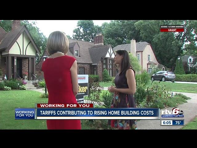 Tariffs are driving up the cost of building a home in central Indiana