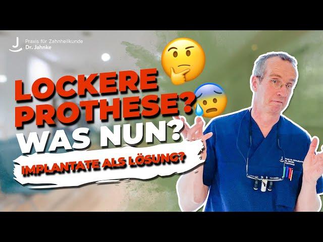 Lockere Prothese - was tun? Implantate als Lösung? Feste Zähne dank künstlicher Wurzel!