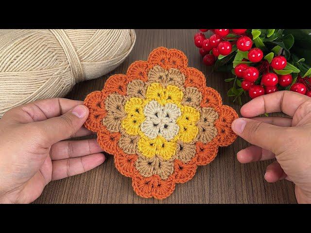  Dünya nın güzel ve kolay motifi / tek motifli bebek battaniyesi/ crochet baby blanket