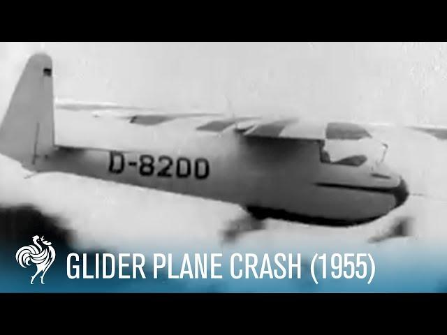 Glider Plane Crash: Düsseldorf Air Show (1955) | British Pathé