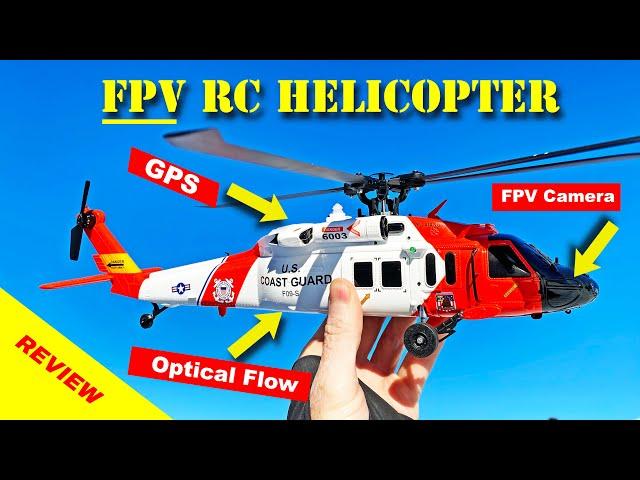 This FPV RC Helicopter has GPS & Optical Flow Stabilization - F09-S - Review