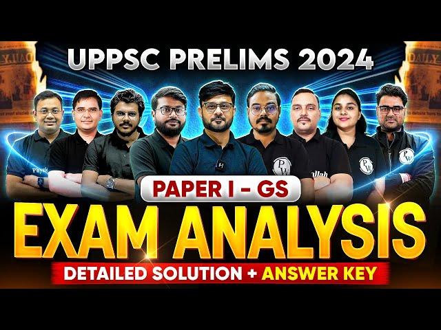 UPPSC Paper Analysis 2024 | UPPCS GS Paper 1 Analysis | UPPSC Analysis | UPPSC Wallah