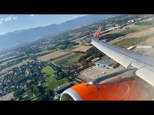 [4K] Amazing Engine BUZZ | Geneva (GVA) Takeoff | EasyJet | A320-214 (sharklets) | U21515 | OE-IJX
