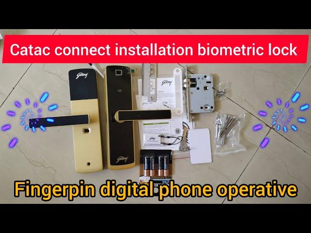 cactus connect GODREJ LOCK installation fingerprint phone operative. #godrejindustries #godrejlock