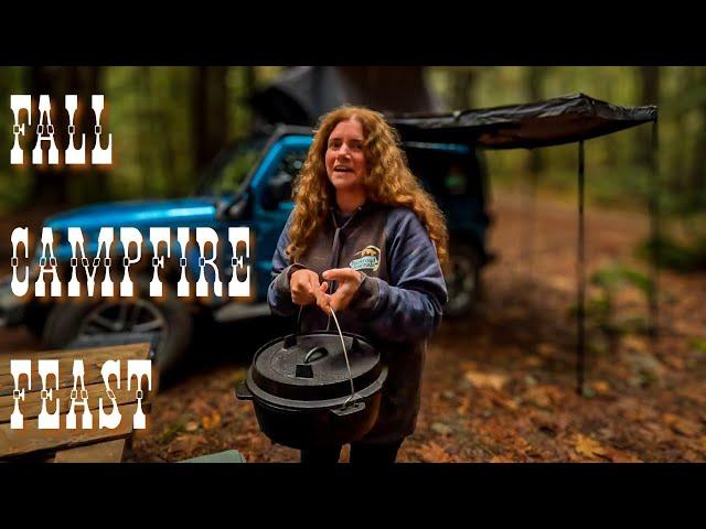 Vancouver Island FALL CAMPING And CAST IRON Campfire Stew!