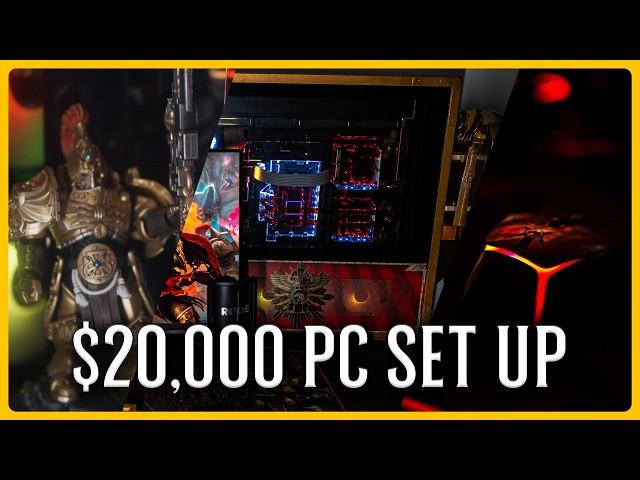 Revealing My $20,000 Custom Custodian Guard PC Set Up!