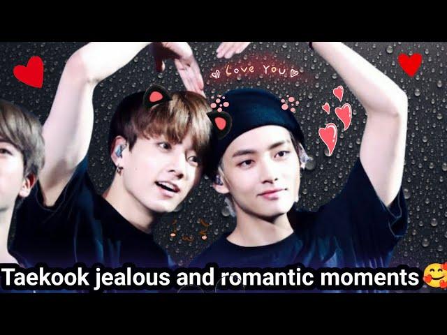 Taekook romantic and jealous moments 🫶 #bts #shorts #taekook #taehyung #jungkook #trending #new