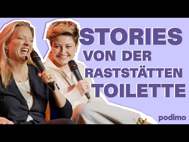 Tahnee & Juliette mit Anektodet von der Raststättentoilette