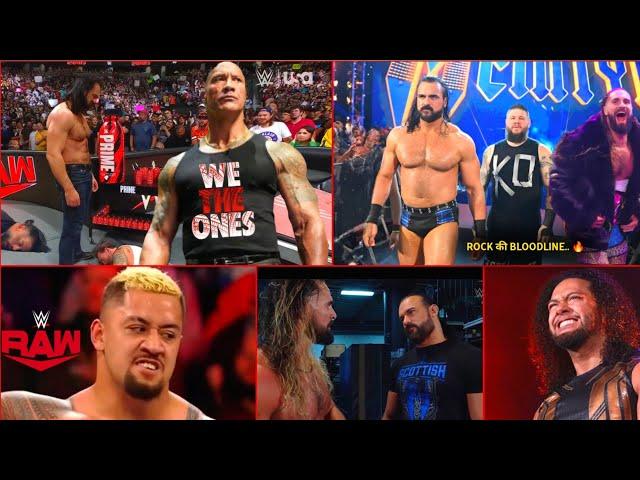 'Ye KYa tha.. ' Rock NEW Bloodline destroys Roman ! Hikuleo DEBUT,  Cody... WWE Raw highlights 2024