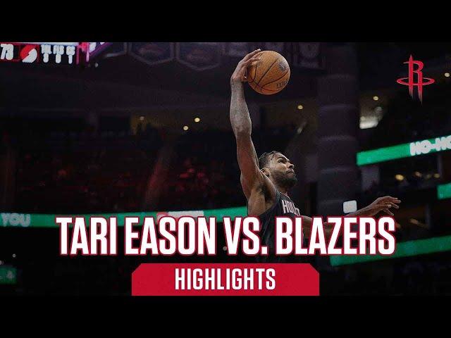 Tari Eason (22 points) Highlights vs. Portland Trail Blazers l Houston Rockets