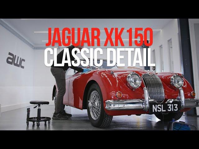 Restoring This 1958 Jaguar XK150 Back To Life - Polish & Ceramic Coat