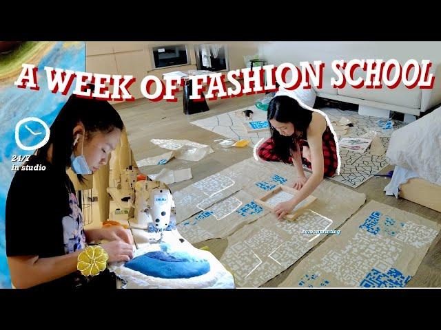 a busy week of fashion school & approaching finals | NYC fashion student, Parsons art school vlog
