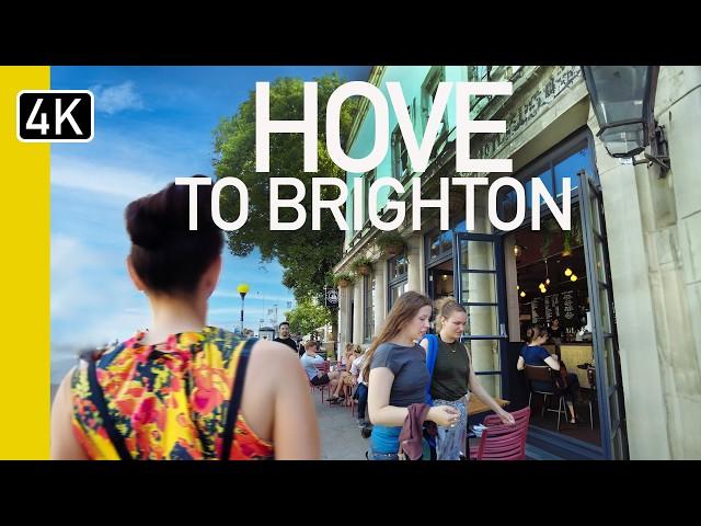 4k Hove to Brighton England Walk 2024