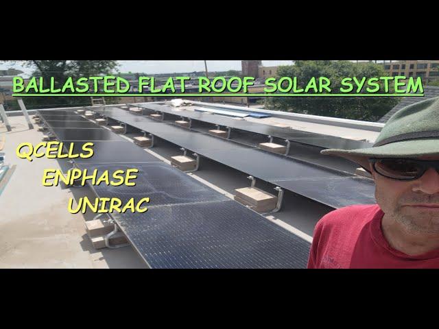 Installing 8.1 kW Ballasted Solar System